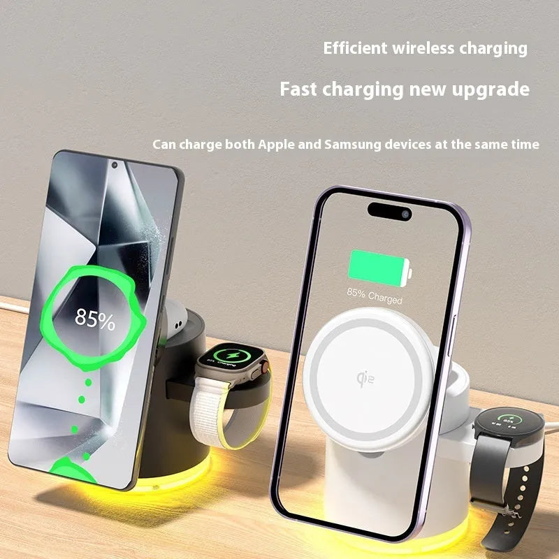 Folding Magnetic Three-in-one Wireless Charger - Bellarte Enchanté Folding Magnetic Three-in-one Wireless Charger